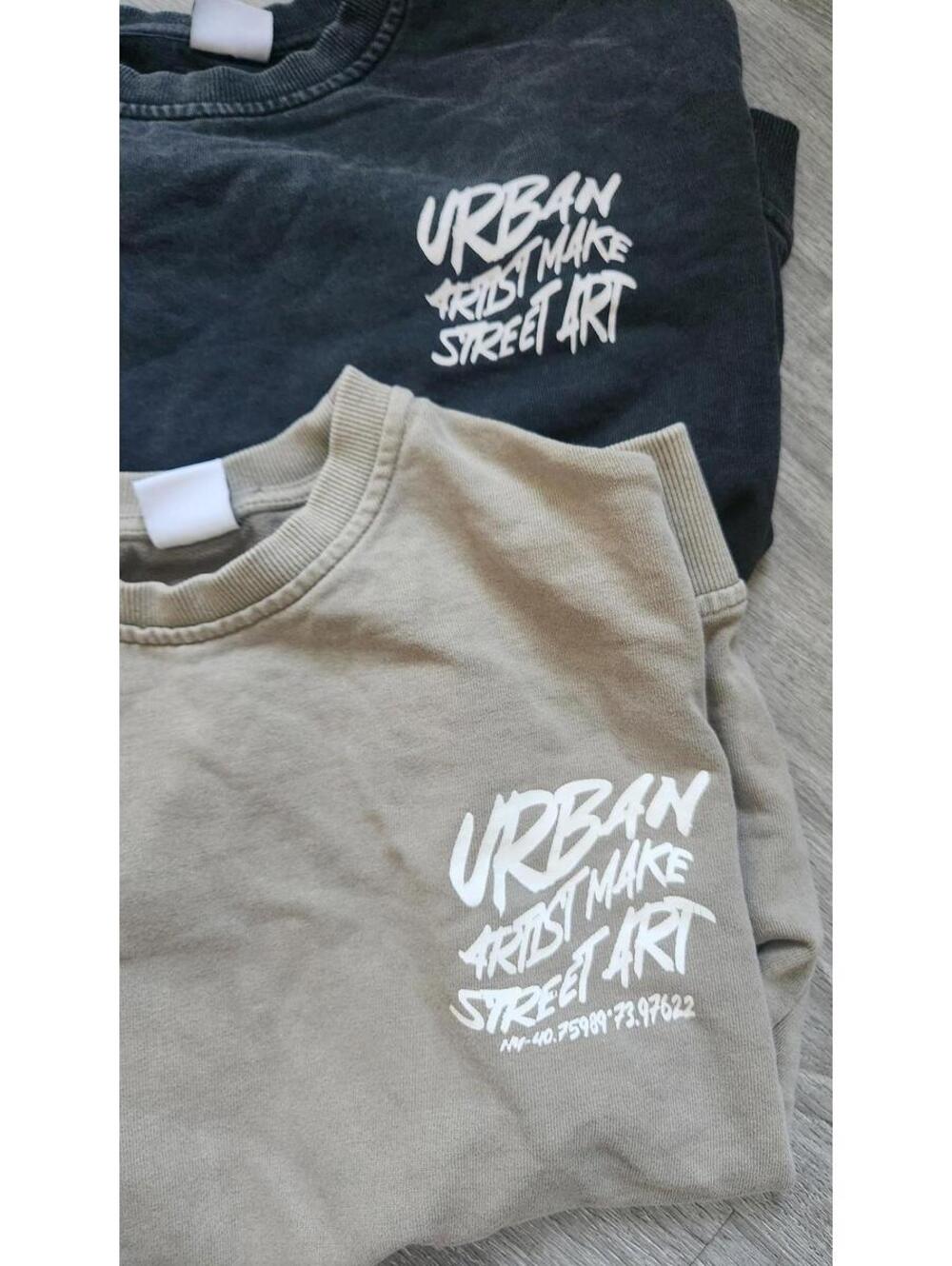 Zara Sweatshirt Youth 8-9 Urban Artist Street Art Crewneck Pullover Set Rare - Picture 2 of 5